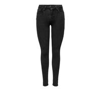 Only Power Mid Waist Push Up Skinny Rea3723 Jeans Gris XS / 34 Femme