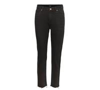 Jeans Femme - Vero Moda - vmbrenda - Noir - Taille Haute - Coupe Droite 25/32
