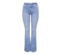 ONLY Jean Blush évasé Taille moyenne Denim bleu clair S/32