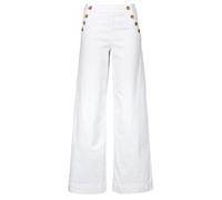 Jeans flare / larges femmes Only ONLMADISON HW BUTTON WIDE Blanc US 30 / 32