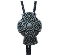 JEAN'S FRIEND Cravate bolo vintage avec croix celtique également disponible aux États-Unis