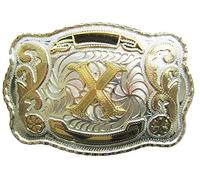 JEAN'S FRIEND New Large Size Initial Letter Western Cowboy Belt Buckle Boucle de ceinture (Letter X)