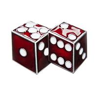 JEAN'S FRIEND New Red Enamel Dices Casino Gamble Vintage Belt Buckle Boucle de ceinture