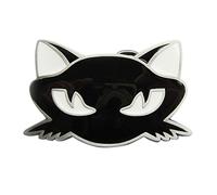 JEAN'S FRIEND New Vintage Black Enamel Cat Animal Belt Buckle Boucle de ceinture