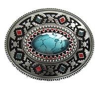 JEAN'S FRIEND New Vintage Classic Enamel Celtic Oval Southwest Belt Buckle Boucle de ceinture