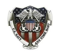 JEAN'S FRIEND New Vintage Enamel American Pride US Navy Hero Belt Buckle Boucle de ceinture