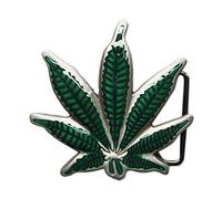 JEAN'S FRIEND New Vintage Enamel Lucky Leaf Belt Buckle Boucle de ceinture
