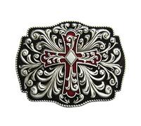JEAN'S FRIEND New Vintage Western Flower Belt Buckle Boucle de ceinture (With Enamel)
