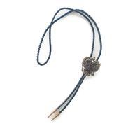 JEAN'S FRIEND Vintage Gold Plated Russian Double Headed Empire Eagle Rhinestone Bolo Tie Cravate