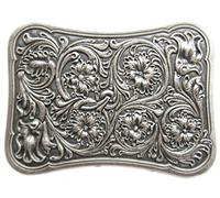 JEAN'S FRIEND Vintage Silver Plated Western Southwest Rectangle Belt Buckle Boucle de ceinture
