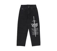 Jeans homme epee Casper Pantalon a la mode noir FADED BLACK TG28