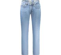 Jeans homme slim fit bleu - look usé avec logo et 5 poches, taille : 28L32 Couleur : Blu