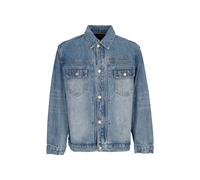 Jeans Hommes Script Logo Veste Denim Bleu moyen lavage MID WASH BLUE S