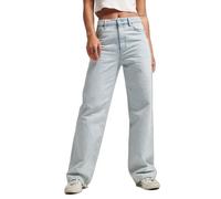Superdry Vintage Wide Jeans Blanc 30 / 30 Femme