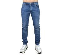 Jeans Larston Wrangler - New Favorite - Homme - Coupe ajustée - Taille basse - Denim bleu vintage 28/32