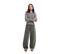 Roxy - Jean ample en coton - Saltywater Glow Barrel Denim Jean Dark Palm Vintage pour Femme en Coton - Taille M - Gris Gris M