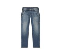 Jeans Loose grandes poches plaquées Le Temps des cerises Work Bleu 36