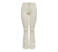 Jeans mi-évasée femme Only Blush Dotbox Blanc XSx32
