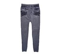 Jeans Pantalon Poche Plus La Taille Longueur Femmes Fitness Leggings Denim Slim Leggins Jeans Femme Jean Femme Taille Haute Pantalon Elastique (Grey, XXXXXL)
