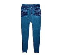 Jeans Pantalon Poche Plus La Taille Longueur Femmes Fitness Leggings Denim Slim Leggins Jeans Femme Jean Femme Taille Haute Pantalon Elastique (Blue, XXXXXL)