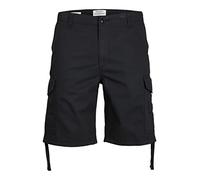 Jack & Jones Marley Plus Size Cargo Shorts Noir 40 Homme