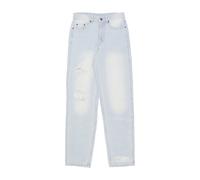 Jeans pour hommes Baggy Five Pocket Heavy Distressed Denim Pant Bleu clair LIGHT BLUE TG32