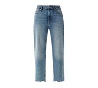 Jeans S.oliver - 2123587 - Jean Droit Court Karolin, Bleu Clair (Denim Bleu Clair), 44 W/34 L Femme 44