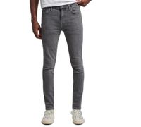 Jeans skinny coton bio Superdry Gris 30x32
