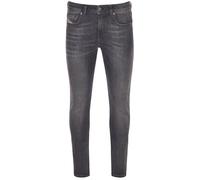 Jeans Skinny En Denim De Coton Pour Hommes Diesel Sleenker En Noir UK 30 - 34