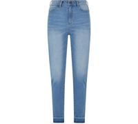 Urban Classics Skinny Open Hem High Waist Jeans Bleu 36 Femme