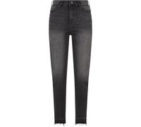 Urban Classics Skinny Open Hem High Waist Jeans Noir 28 Femme