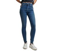Superdry Vintage High Rise Skinny Jeans Bleu 27 / 30 Femme