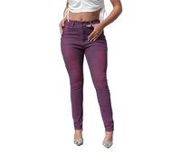 Jeans Skinny Taille Haute pour Femme Sexy Skinny Stretch Jeans Pantalons Jean Classiques Slim Fashion (Violet;,M)