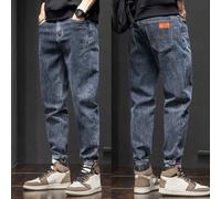 Jeans slim à micro-tapering avec poche diagonale stretch pour homme, pour un port quotidien 28,30,32,36,34Lettres,UnicoloreJean