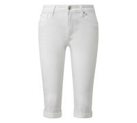 Jeans Slim capri femme QS Blanc 44