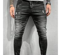 Jeans slim déchirés et stretch à design de moustaches de chat, style vintage streetwear pour hommes L,M,S,XL,XS,XXLJean