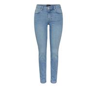 Jeans slim femme Pieces Nunna Mw Bleu 29x32