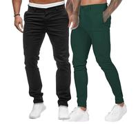 Jeans Slim pour Homme Classique Confortable Jeans réguliers Jeans Droits en Coton Skinny (Color 7-2pc,XL)
