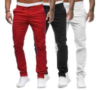 Jeans Slim pour Homme Classique Confortable Réguliers Droits en Coton Skinny (Color 25-3pc, M)
