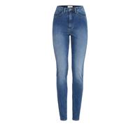 Jeans slim taille haute femme Ichi Twiggy Bleu 26x32