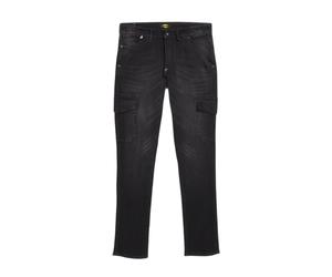 JEANS STETCH DIADORA DENIM STONE WASHED 6 POCHES NOIR DELAVE - 172115 C6208 M/L