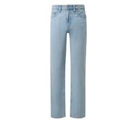 Jeans Straight cinq poches taille mi-haute QS Pete Bleu 29x30