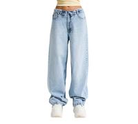 Jeans Straight classique taille basse femme It's Basic Bleu 36