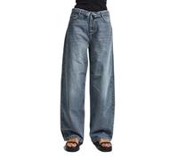 Jeans Straight classique taille basse femme It's Basic Bleu 42