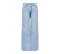 Jeans Straight femme Only Brenda Low Wide Bleu Lx30