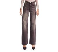 Jeans Straight taille haute femme It's Basic Emma Noir 40