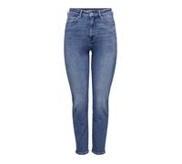 ONLY Onlemily Stretch Hw St AK DNM Cro571noos Jeans, Bleu Denim Moyen, 30 W/32 L Femme