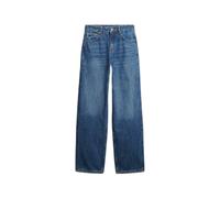 Jeans taille haute en coton biologique femme Superdry Bleu 26x32