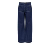 ONLY Jean ONLMADELINE – Taille haute, jambe large, denim bleu foncé – XL L32