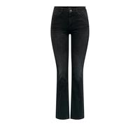 Only Pantalon en jean stretch femme Onlblush Mid Flared DNM Tai1099 Noos Washed Black M 32L EU